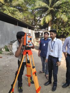 Students Using Total Station