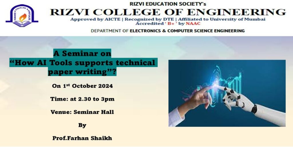 seminar on AI tool support technicial paper writing